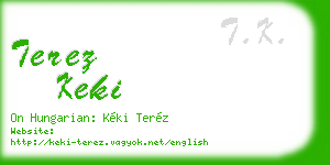 terez keki business card